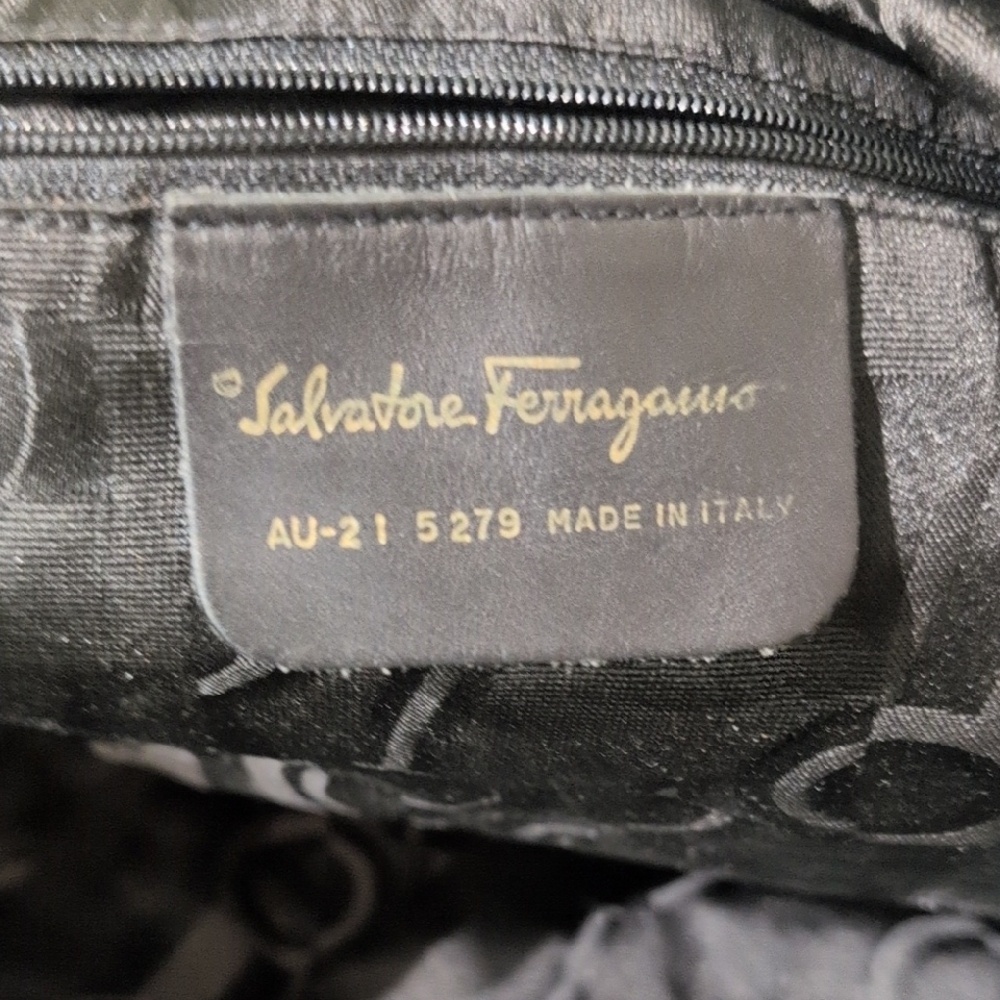 Salvatore Ferragamo Multicolor Tote Bag Animal Vintage Large Clean Italy Purse - Picture 15 of 15